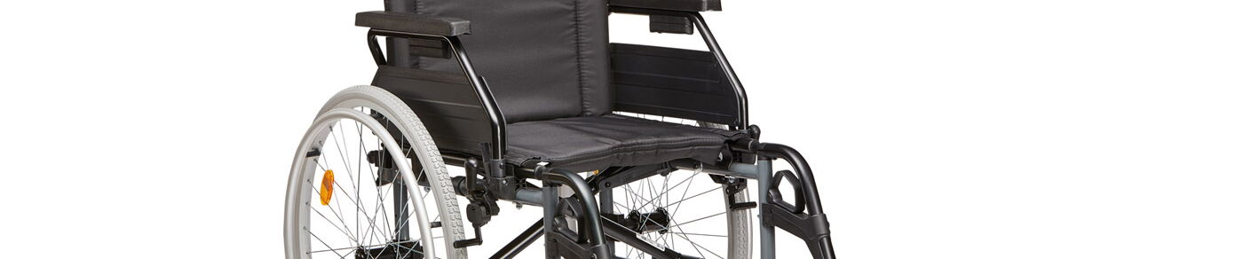 Bildausschnitt Standardrollstuhl Layoutbild Seitenkopf